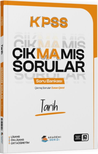 KPSS Tarih Çıkmamış Sorular Soru Bankası Akademi Denizi Fenomen Fotokopi - YKS - KPSS - ALES