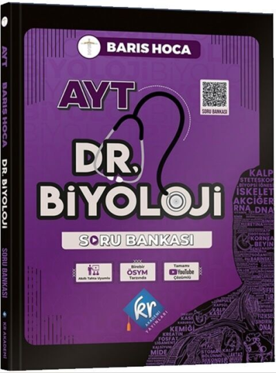 Barış Hoca AYT Dr. Biyoloji Soru Bankası KR Akademi Fenomen Fotokopi - YKS - KPSS - ALES