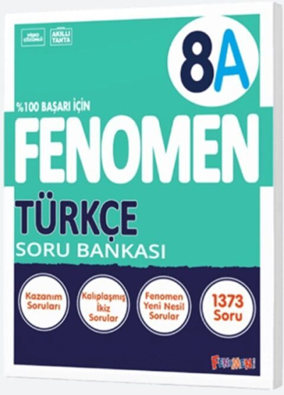 8. Sınıf Türkçe A Fenomen Soru Bankası Fenomen Kitap Fenomen Fotokopi - YKS - KPSS - ALES