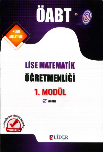 LİSE MATEMATİKÖĞRETMENLİĞİ 1. MODÜL (ANALİZ) KONU ANLATIM Fenomen Fotokopi - YKS - KPSS - ALES
