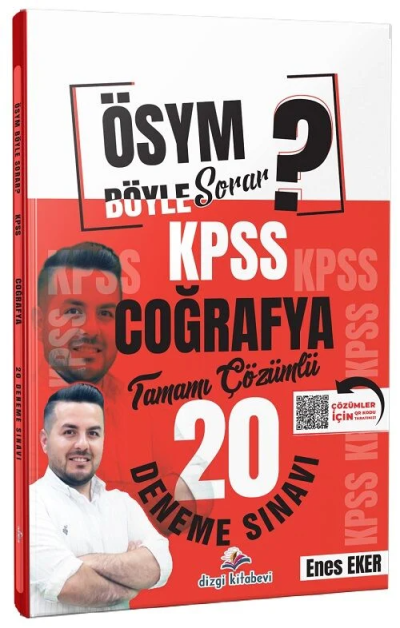 KPSS Coğrafya ÖSYM Böyle Sorar 20 Deneme Çözümlü Dizgi Kitap Yayınları Fenomen Fotokopi - YKS - KPSS - ALES
