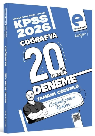 KPSS Coğrafyanın Kodları 20 Deneme Çözümlü EDU Kariyer Fenomen Fotokopi - YKS - KPSS - ALES