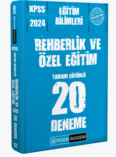 2024 KPSS Eğitim Bilimleri Rehberlik ve Özel Eğitim 20 Deneme Fenomen Fotokopi - YKS - KPSS - ALES