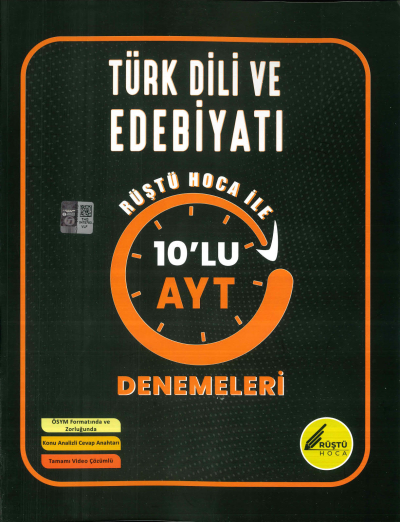 AYT Türk Dili ve Edebiyatı 10 lu Denemeleri Rüştü Hoca Fenomen Fotokopi - YKS - KPSS - ALES