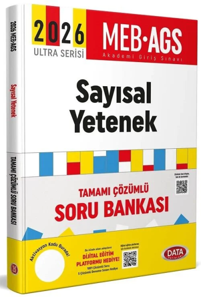 2026 MEB-AGS Sayısal Yetenek Soru Bankası Çözümlü Ultra Serisi Data Yayınları Fenomen Fotokopi - YKS - KPSS - ALES