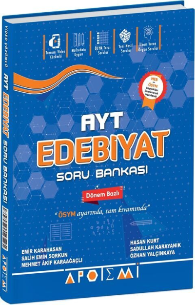 AYT Edebiyat Soru Bankası Apotemi Yayınları Fenomen Fotokopi - YKS - KPSS - ALES