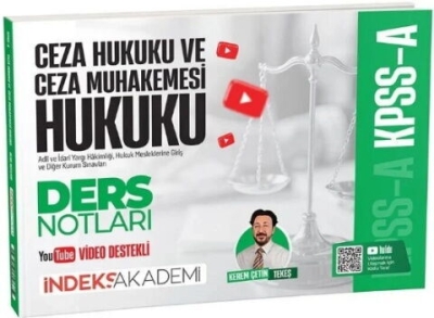 KPSS A Grubu Ceza Hukuku ve Ceza Muhakemesi Hukuku Video Ders Notları Kerem Çetin Tekeş İndeks Akademi Yayıncılık Fenomen Fotokopi - YKS - KPSS - ALES