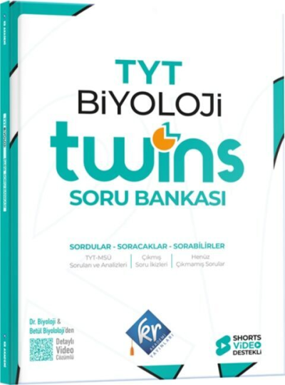 TYT Twins Biyoloji Soru Bankası KR Akademi Yayınları Fenomen Fotokopi - YKS - KPSS - ALES