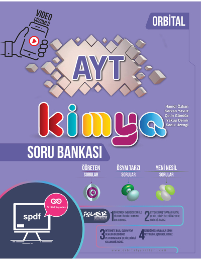 AYT Kimya Orbital Soru Bankası Orbital Yayınları Fenomen Fotokopi - YKS - KPSS - ALES