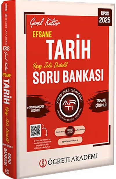 2025 KPSS Genel Kültür Efsane Tarih Tamamı Çözümlü Soru Bankası Öğreti Akademi Yayınları Fenomen Fotokopi - YKS - KPSS - ALES