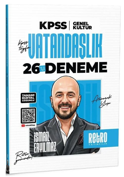 2026 KPSS Genel Kültür Vatandaşlık 26'lı Deneme Retro Yayıncılık Fenomen Fotokopi - YKS - KPSS - ALES