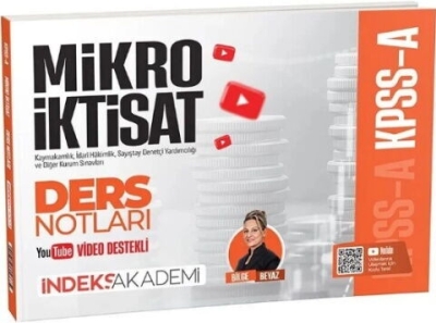 KPSS A Grubu Mikro İktisat Video Ders Notları Bilge Beyaz İndeks Akademi Yayıncılık Fenomen Fotokopi - YKS - KPSS - ALES