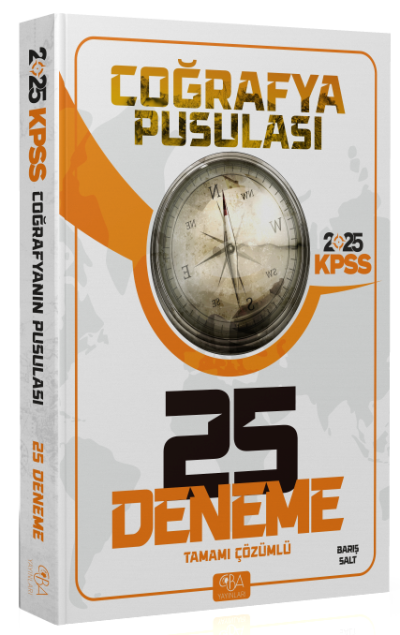 2025 KPSS Coğrafya Pusulası Tamamı Çözümlü 25 Deneme CBA Akademi Fenomen Fotokopi - YKS - KPSS - ALES
