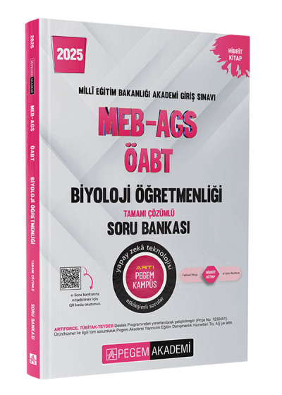 2025 MEB-AGS-ÖABT Biyoloji Tamamı Çözümlü Soru Bankası Pegem Yayınları Fenomen Fotokopi - YKS - KPSS - ALES