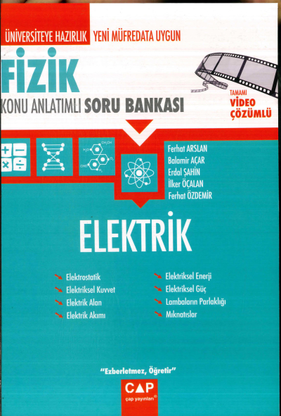 TYT-AYT FİZİK ELEKTRİK KONU ANLATIMLI SORU BANKASI Fenomen Fotokopi - YKS - KPSS - ALES