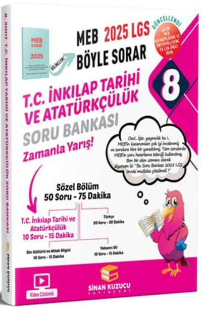 8. Sınıf LGS T.C. İnkılap Tarihi ve Atatürkçülük Soru Bankası Sinan Kuzucu