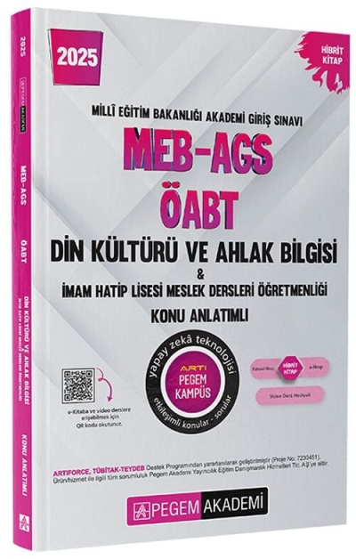 2025 MEB-AGS-ÖABT Din Kültürü ve Ahlak Bilgisi-İmam Hatip Lisesi Mes.Lisesi Öğretmenliği Konu Anlatımlı Pegem Akademi Yayıncılık Fenomen Fotokopi - YKS - KPSS - ALES