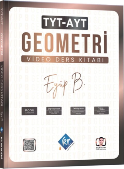 TYT AYT Geometri Eyüp Hoca Video Ders Kitabı KR Akademi Fenomen Fotokopi - YKS - KPSS - ALES