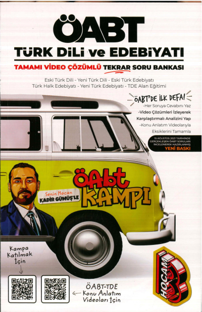 ÖABT KAMPI TAMAMI VİDEO ÇÖZÜMLÜ SORU BANKASI Fenomen Fotokopi - YKS - KPSS - ALES