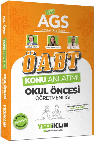2026 MEB AGS ÖABT Okul Öncesi Öğretmenliği Konu Anlatımı Yediiklim Yayınları Fenomen Fotokopi - YKS - KPSS - ALES
