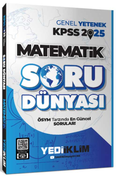 2025 Genel Kültür Matematik Soru Dünyası Yediiklim Yayınları Fenomen Fotokopi - YKS - KPSS - ALES