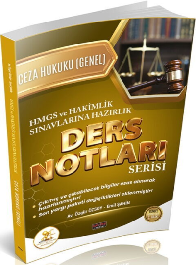 HUKAL HMGS HAKİMLİK Ceza Hukuku Genel Hükümler Ders Notları Savaş Yayınları Fenomen Fotokopi - YKS - KPSS - ALES
