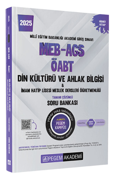 2025 MEB-AGS-ÖABT Din Kültürü ve Ahlak Bilgisi-İmam Hatip Lisesi Mes. Lisesi Tam. Çöz. Soru Bankası Pegem Yayınları Fenomen Fotokopi - YKS - KPSS - ALES