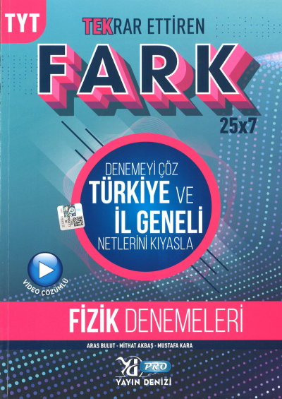 TYT Fizik Fark 25 x 7 Tekrar Ettiren Denemeleri Fenomen Fotokopi - YKS - KPSS - ALES
