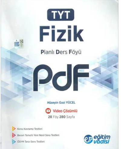 TYT Fizik Planlı Ders Föyü PDF Eğitim Vadisi Yayınları Fenomen Fotokopi - YKS - KPSS - ALES