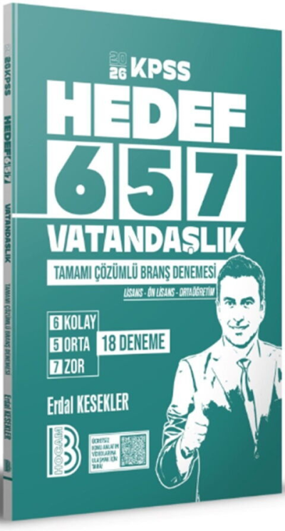 2026 KPSS Vatandaşlık 18 Branş Deneme Benim Hocam Fenomen Fotokopi - YKS - KPSS - ALES