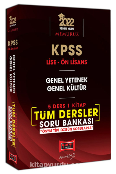 KPSS Lise Ön Lisans GY GK 5 Ders 1 Kitap Tüm Dersler Soru Bankası Fenomen Fotokopi - YKS - KPSS - ALES