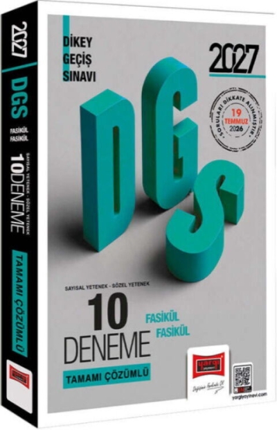 2027 DGS 10 Deneme Fasikül Çözümlü Yargı Yayınları Fenomen Fotokopi - YKS - KPSS - ALES