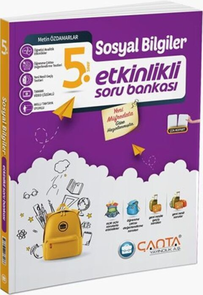 5. Sınıf Sosyal Bilgiler Etkinlikli Kazanım Soru Bankası Çanta Yayınları Fenomen Fotokopi - YKS - KPSS - ALES