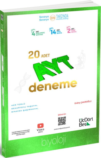 AYT Biyoloji 20 Deneme Üç Dört Beş Yayınları Fenomen Fotokopi - YKS - KPSS - ALES