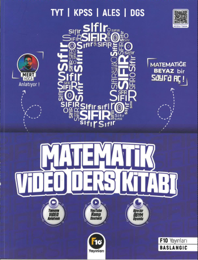 TYT KPSS ALES DGS Sıfırdan Matematik Video Ders Kitabı F10 Yayınları Fenomen Fotokopi - YKS - KPSS - ALES