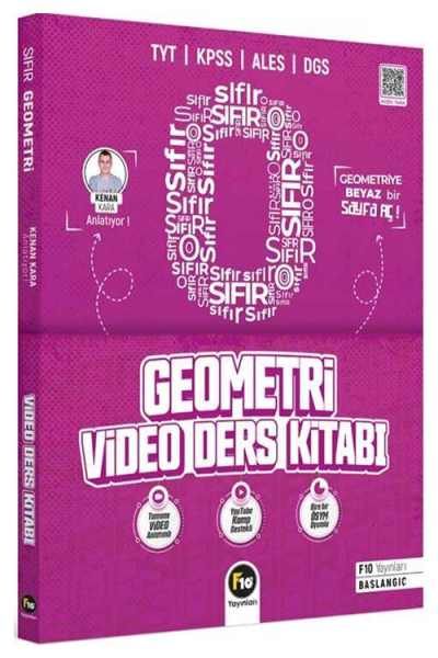 Kenan Kara ile Sıfırdan Geometri Video Ders Kitabı Fenomen Fotokopi - YKS - KPSS - ALES