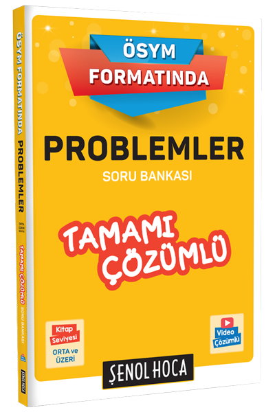 ÖSYM Formatında Problemler Tamamı Çözümlü Soru Bankası Şenol Hoca Fenomen Fotokopi - YKS - KPSS - ALES