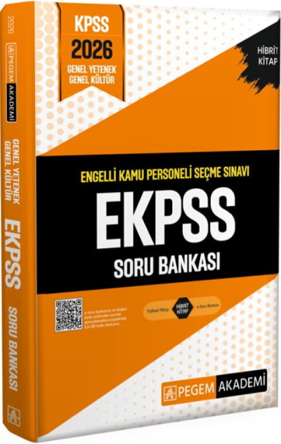 2026 E-KPSS Engelli Kamu Personeli Seçme Sınavı Soru Bankası Pegem Akademi Yayıncılık Fenomen Fotokopi - YKS - KPSS - ALES