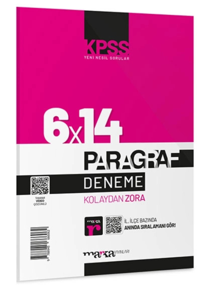 6x14 Paragraf Tamamı Video Çözümlü Deneme 2024 KPSS Yeni Nesil Fenomen Fotokopi - YKS - KPSS - ALES
