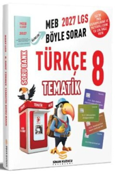 2027 8. Sınıf Tematik Türkçe Soru Bankası Sinan Kuzucu Fenomen Fotokopi - YKS - KPSS - ALES