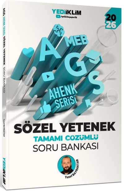 2026 MEB-AGS Sözel Yetenek Soru Bankası Çözümlü Ahenk Serisi Yusuf Bayraktar Yediiklim Yayınları Fenomen Fotokopi - YKS - KPSS - ALES