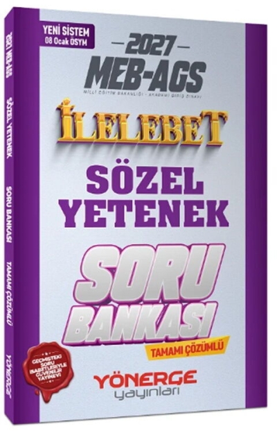 MEB-AGS Sözel Yetenek İlelebet Soru Bankası Çözümlü Yönerge Yayınları Fenomen Fotokopi - YKS - KPSS - ALES