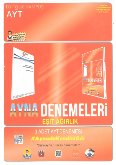 AYT Ayna Denemeleri Eşit Ağırlık Fenomen Fotokopi - YKS - KPSS - ALES