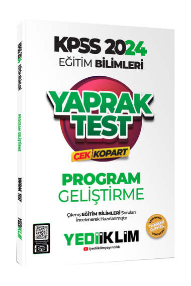 2024 KPSS Eğitim Bilimleri Program Geliştirme Çek Kopart Yaprak Test Fenomen Fotokopi - YKS - KPSS - ALES