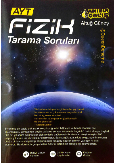 Altuğ Güneş AYT Fizik Deneme Fenomen Fotokopi - YKS - KPSS - ALES