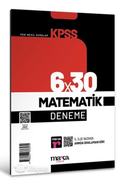 MATEMATİK 6*30 MARKA DENEME Fenomen Fotokopi - YKS - KPSS - ALES