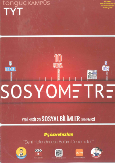 TYT Sosyometre 20 li Deneme Fenomen Fotokopi - YKS - KPSS - ALES
