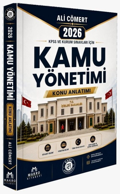 2026 KPSS Kaymakamlık Kamu Yönetimi Konu Anlatımı Ali Cömert Makro Kitabevi Fenomen Fotokopi - YKS - KPSS - ALES