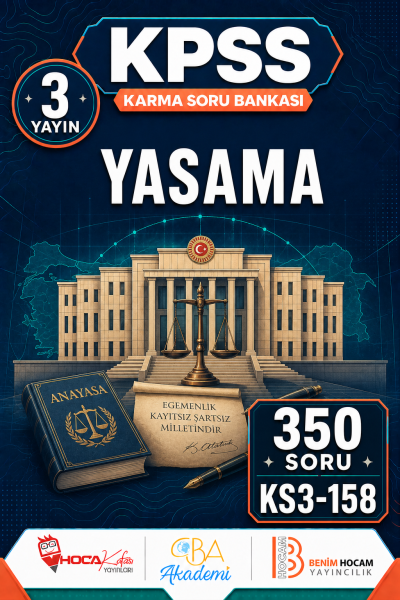 Yasama 3 Yayın 350 Soru (Benim Hocam - CBA - Hoca Kafası Yayınları) Fenomen Fotokopi - YKS - KPSS - ALES