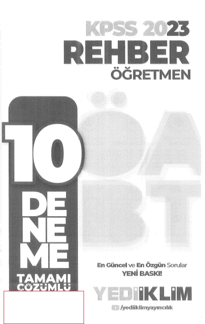 10 DENEME TAMAMI ÇÖZÜMLÜ Fenomen Fotokopi - YKS - KPSS - ALES